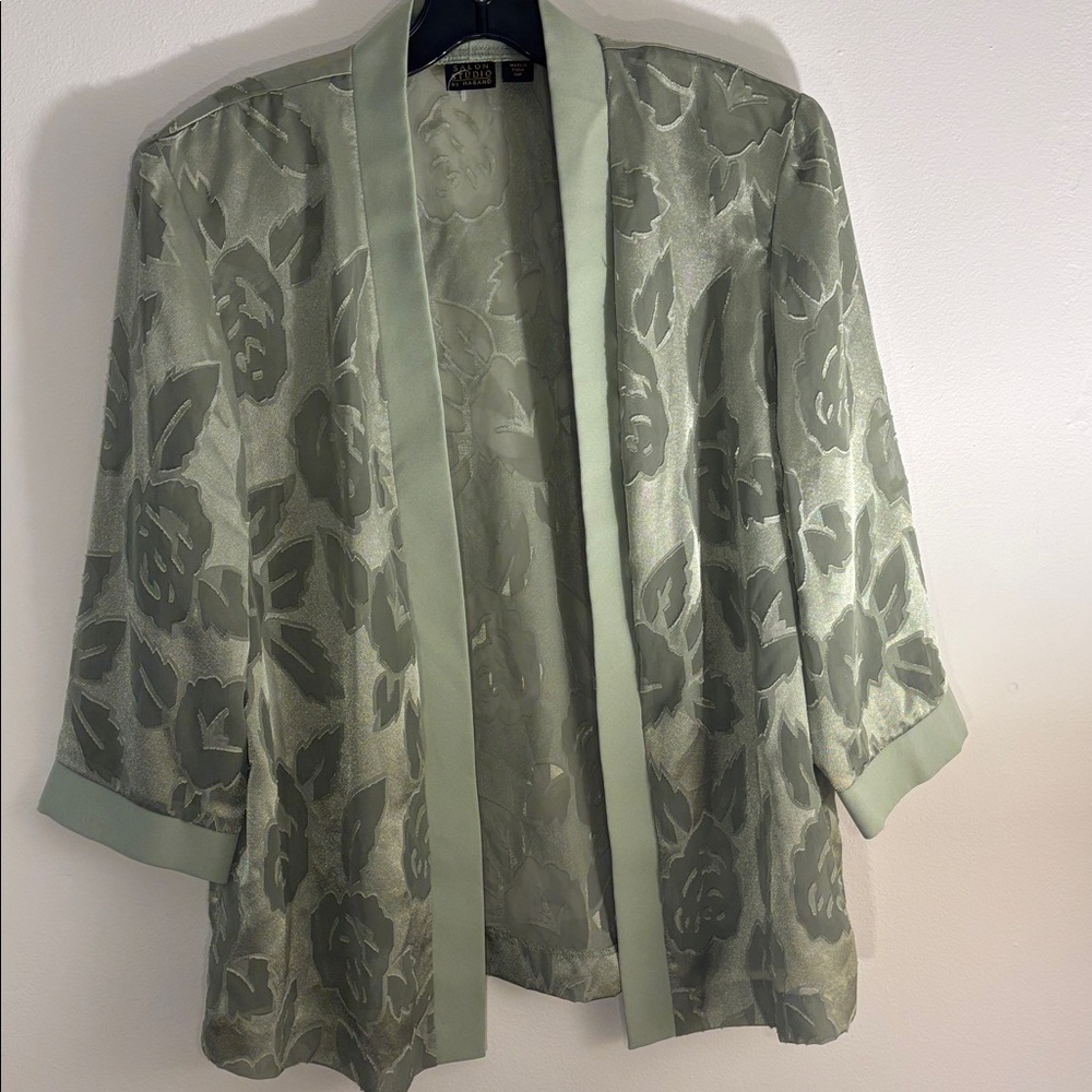 Haband Salon Studio women’s light see thru blazer sz  MP